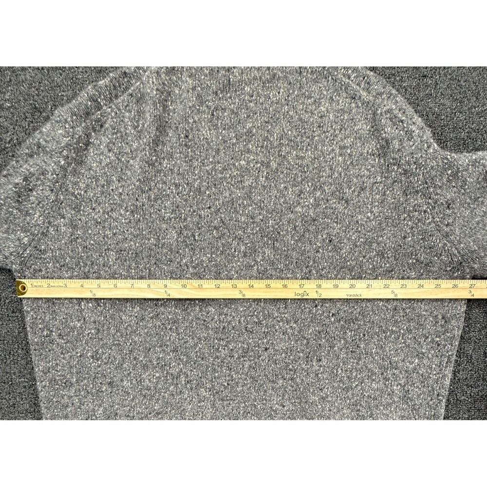 John W Nordstrom Mens XXL Merino Wool Cashmere Zip Cardigan Sweater Gray - Picture 6 of 6